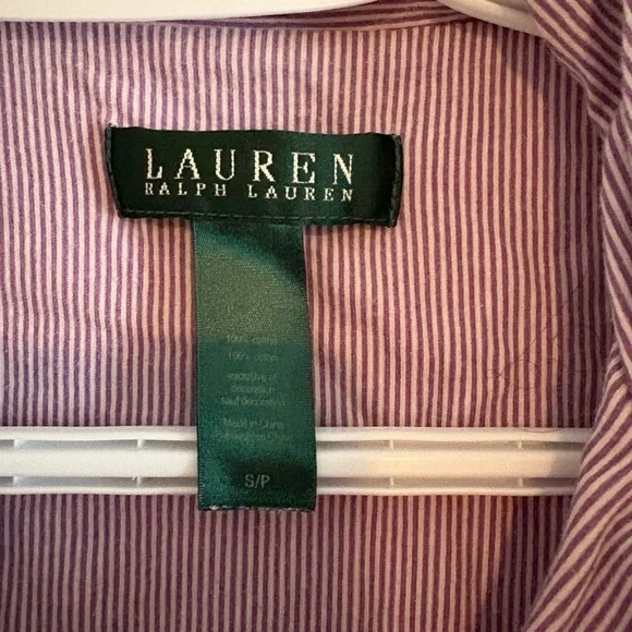Ralph Lauren Purple Striped sleep dress - Picture 2 of 4